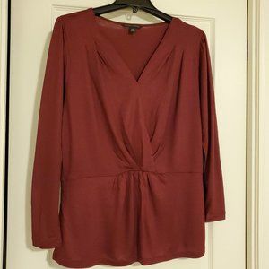 Burgundy Banana Republic top